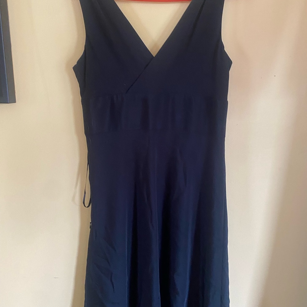 J. Crew Black Midi Dress